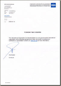 ISO-declaration
